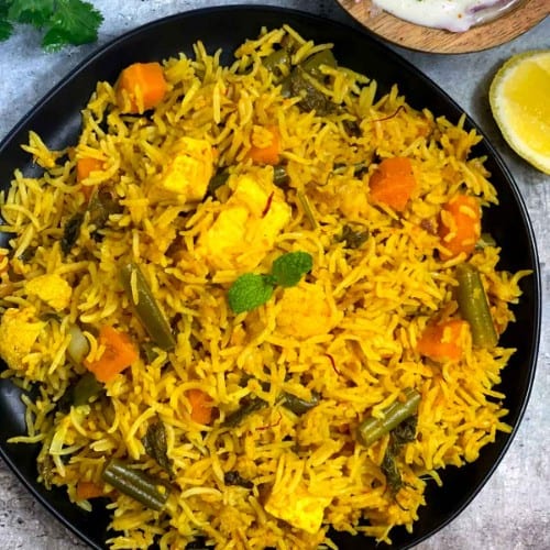 Vegetable Biryani.
