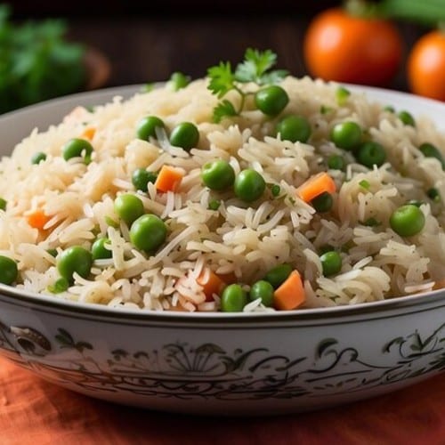 Basmati Peas Pilaf.