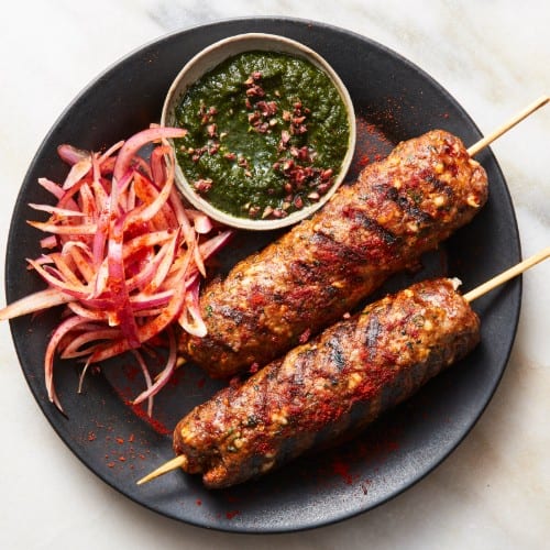 Lamb Seekh Kabab.