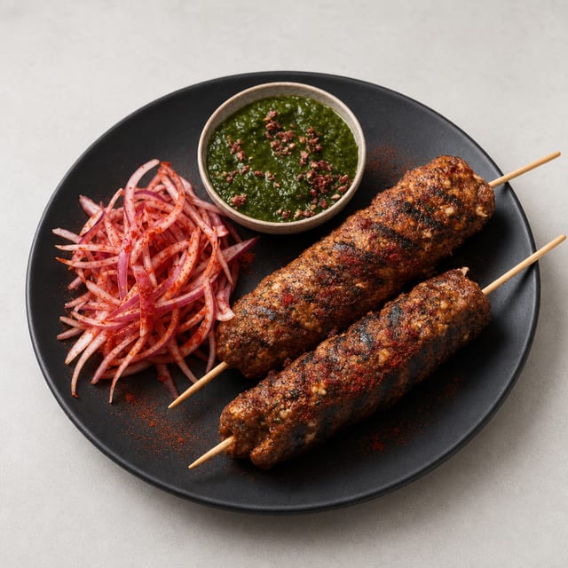 Lamb Seekh Kabab.