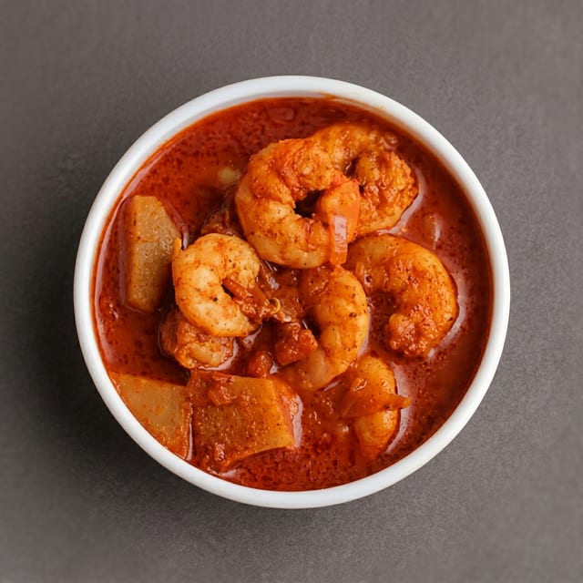 Shrimp Vindaloo.