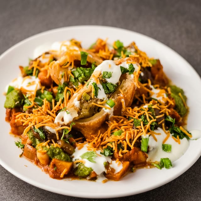 Samosa Chaat.