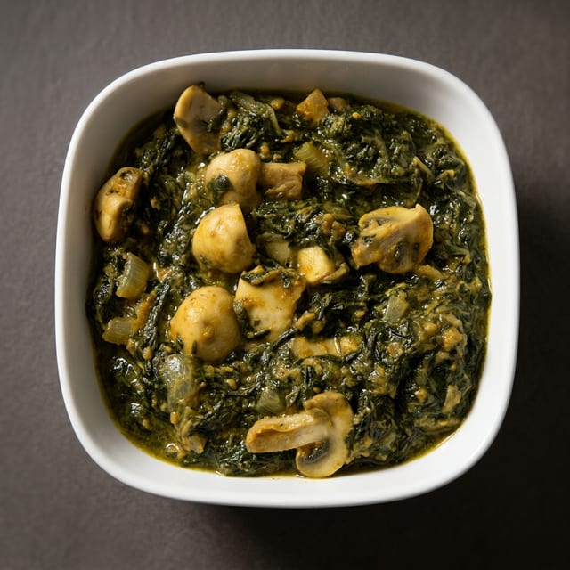 Mushroom Saag.