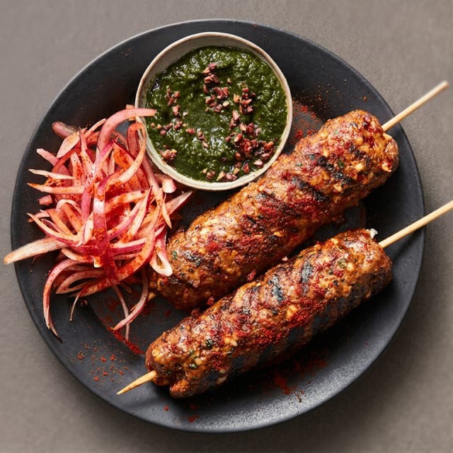 Lamb Seekh Kabab.